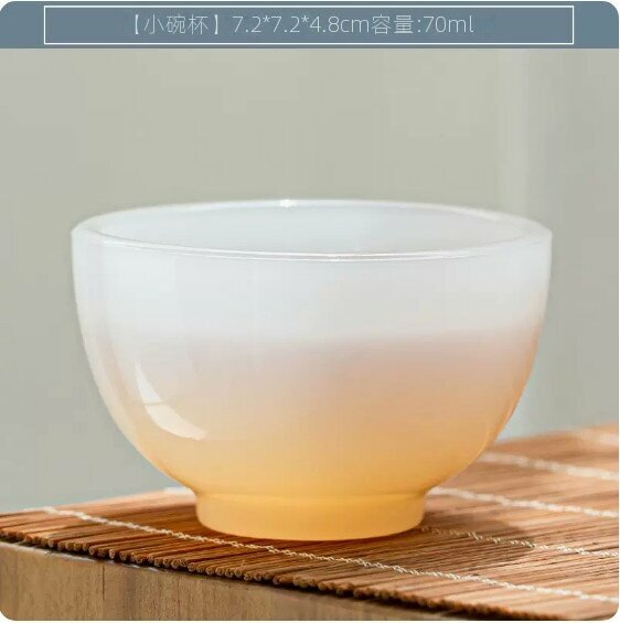 熱賣耐熱加厚白瓷茶杯【如意杯】