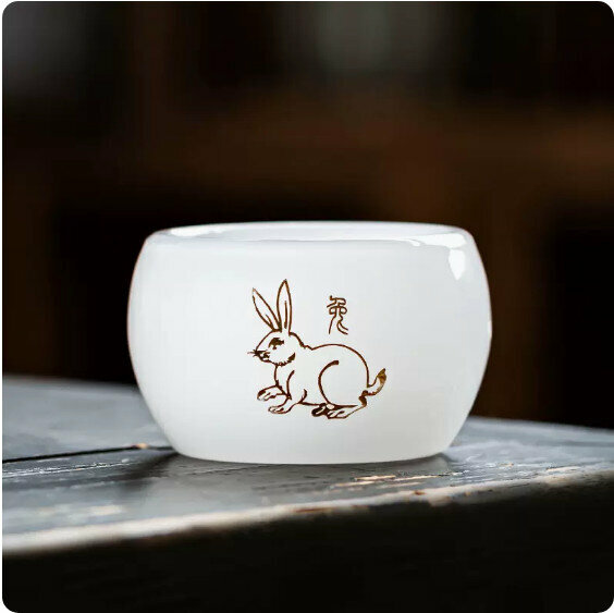 熱賣家用功夫品茗杯【禪定杯-兔】