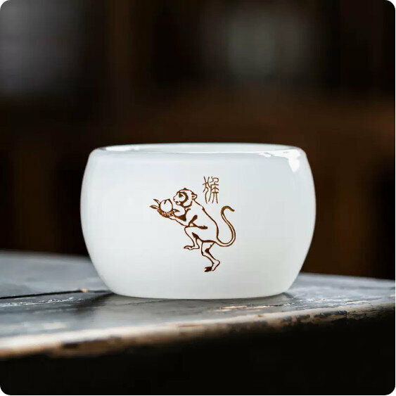熱賣家用功夫品茗杯【禪定杯-猴】
