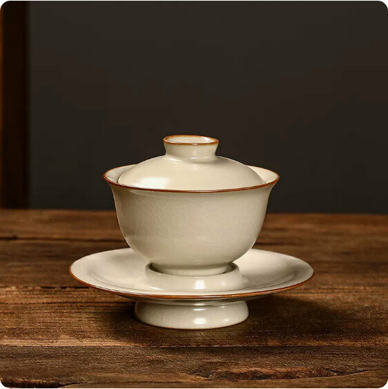 Hot selling beige Ru kiln Sancai bowl [Ya Yun]