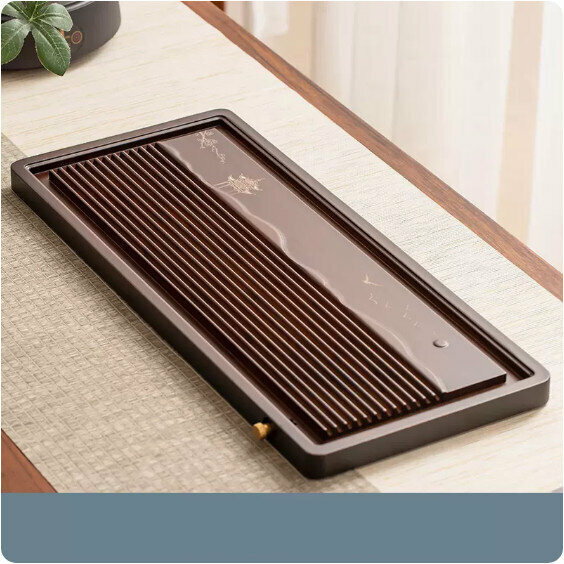 Hot Selling Domestic Tea Set Walnut Color Tray [Small Size - Yayi Tablet]