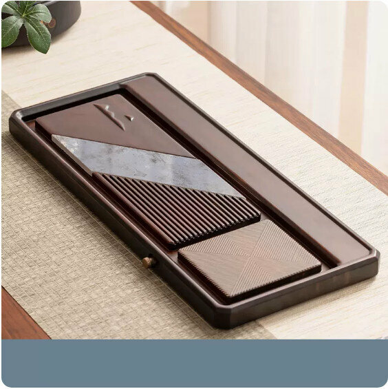 Hot Selling Domestic Tea Set Walnut Color Tray [Small Size-Qianxiu]