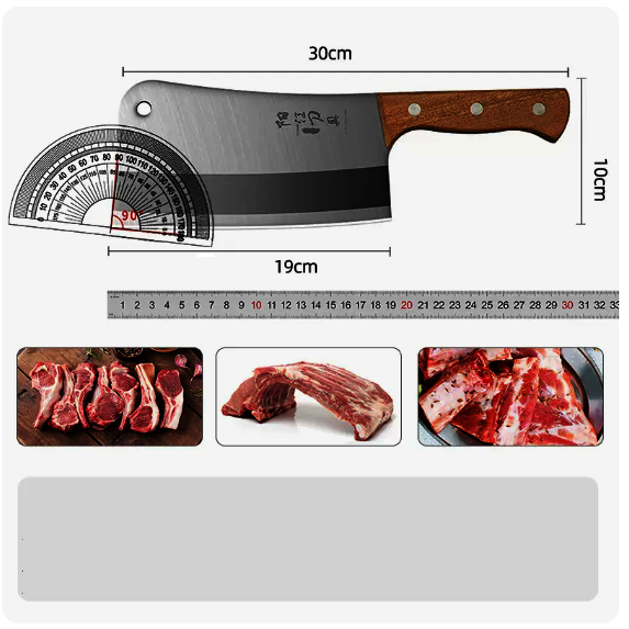 Hot selling knives (bone cleaver with wooden handle)