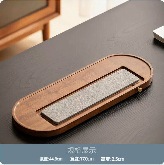 The popular black gold stone tea tray that can be used for both storage and cooking [Chi Yun-Small]