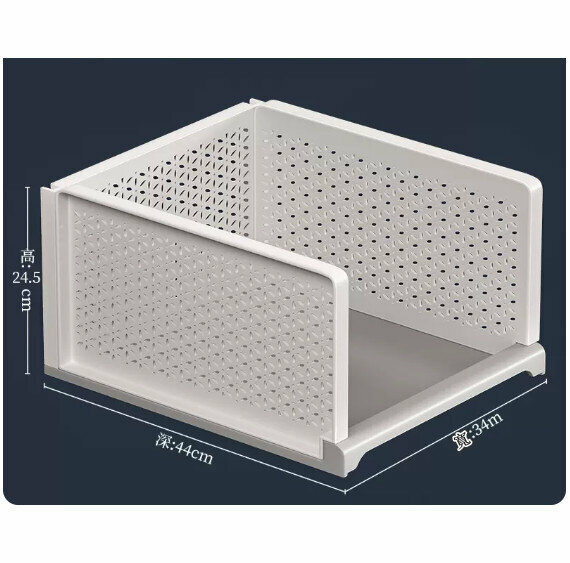 Popular storage box [Wide and Height-40# (depth 44*width 34*height 24.5cm)]