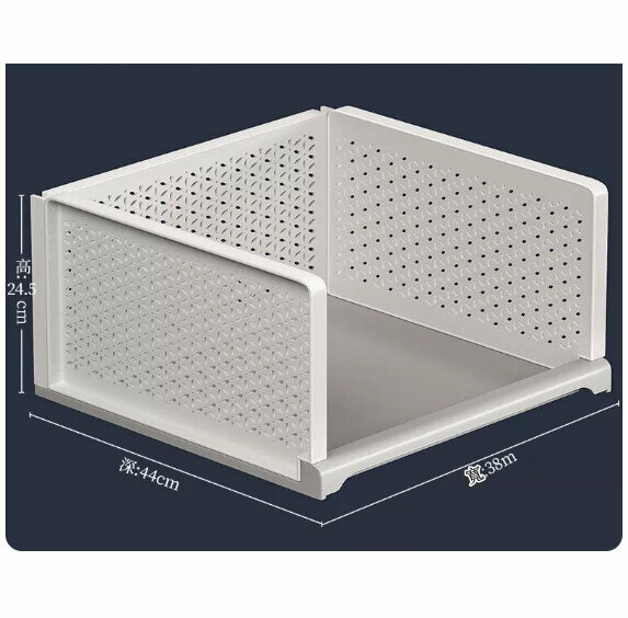 Popular storage box [Extra wide and high-44# (depth 44*width 38*height 24.5cm)]