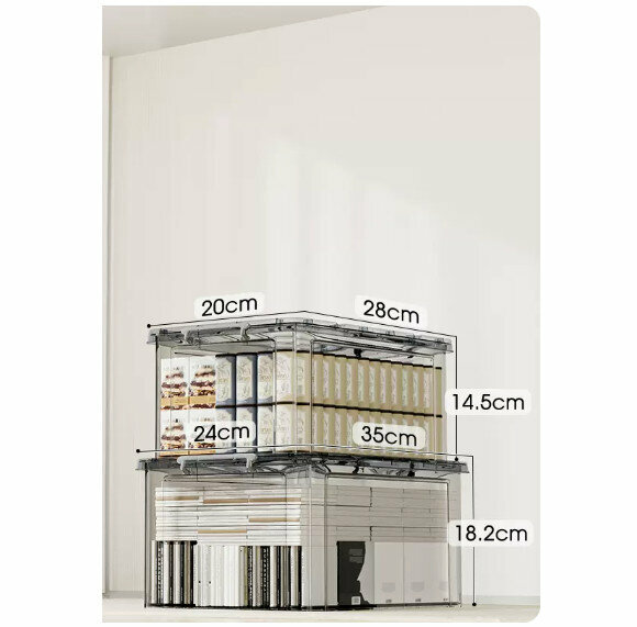 Popular storage box [two-piece combination (8L+16L)]