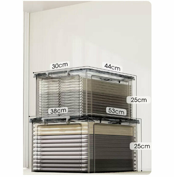 Popular storage box [two-piece combination (33L+49L)]
