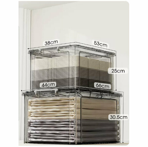 Popular storage box [two-piece pack (49L+88L)]