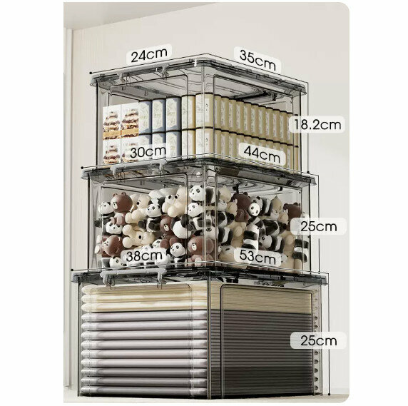 Popular storage box [three-piece pack (16L+33L+49L)]