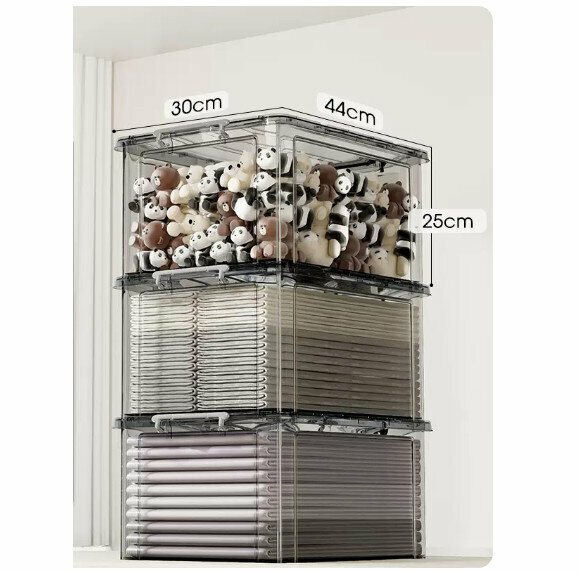 Popular storage box [three-piece pack (large size 33L)]