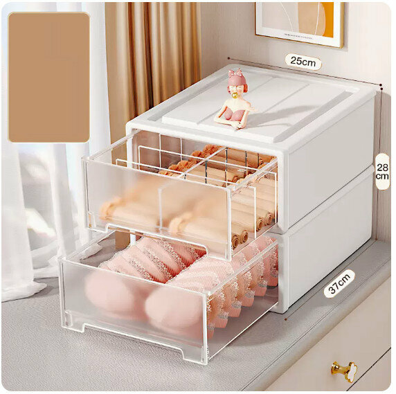 Popular storage box [large size - two-piece set (underwear box + underwear box)]