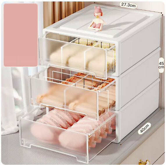 Popular storage box [extra large size - three-piece set (underwear + underwear + socks)]