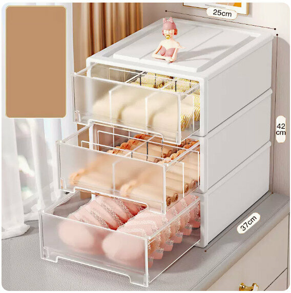 Popular storage box [large size - three-piece set (underwear + underwear + socks)]