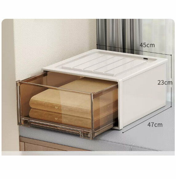 Popular storage box [49# (depth 47*width 45*height 23cm)]