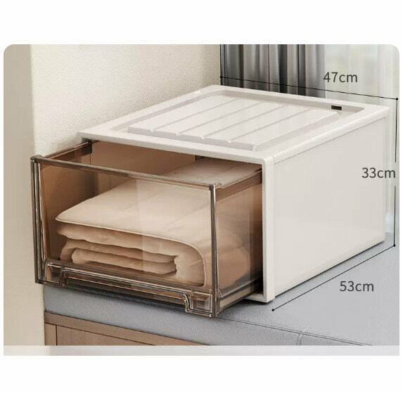 Popular storage box [82# (depth 53*width 47*height 33cm)]