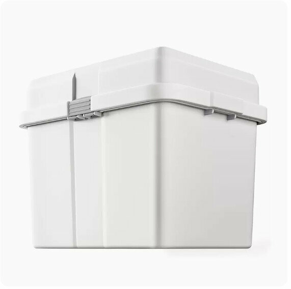 Popular storage box [Large size 140# [White·High Lid] 55*45*46cm]