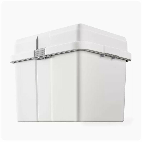 Popular storage box [medium size 90# [white·high lid] 48*38*40cm]