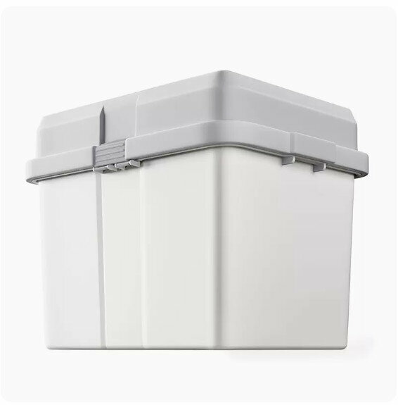 Popular storage box [Large size 140# [Gray·High lid] 55*45*46cm]