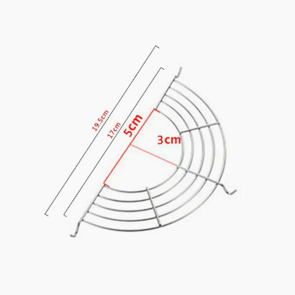 Hotly recommended household semi-circular stainless steel drain rack steamer steamer [18cm]