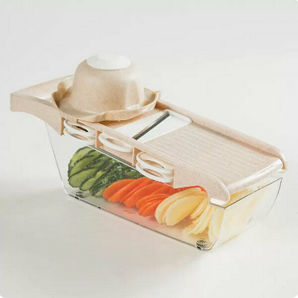 Hot recommended multifunctional vegetable cutter [beige]