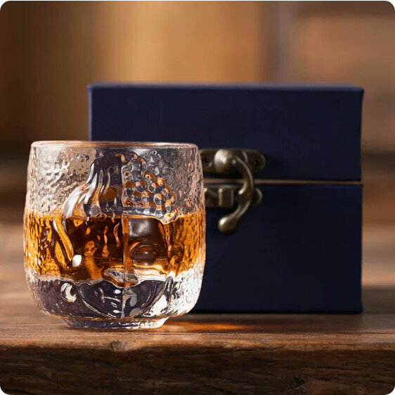 Hot glass tea cup [Yi Nian Cup (Crystal Style) - Gift Box]