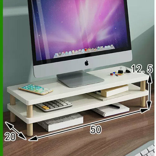Popular wooden storage rack (two-story elevated rack)