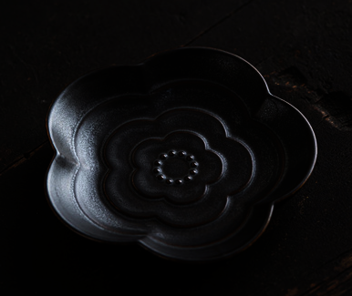Hot selling Chinese exquisite ceramic tea tray (Sakura-Wujin) (size: width 11.5CM*height 2CM)