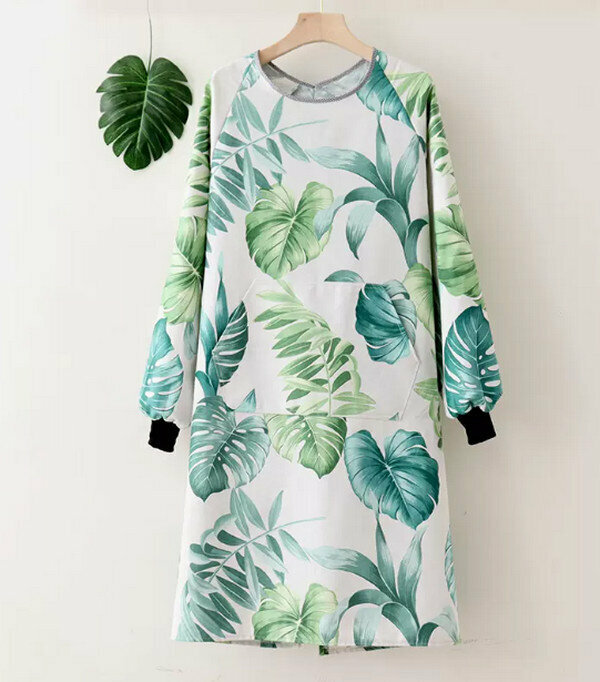 Hot selling long sleeve cotton canvas monstera-work overalls apron