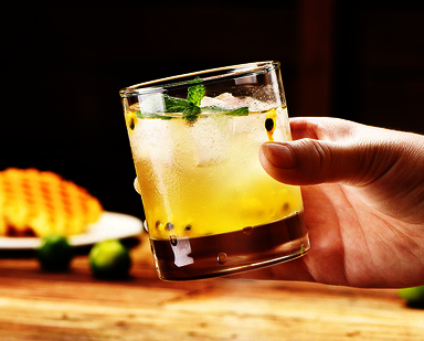 Hot selling transparent glass cup without lid water cup tea cup beer cup (specification: short 190ml straight round cup)