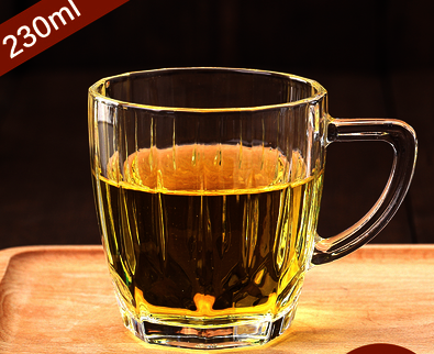 Hot Selling Transparent Glass Water Cup Tea Cup Beer Cup (Specification: 230ml Eight Heart Cup)