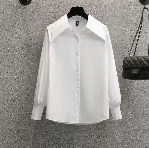 Fashionable Slimming Shirt#Single Piece (White) [M-4XL Size] [Contact Customer Service to Confirm Size after Placing an Order]