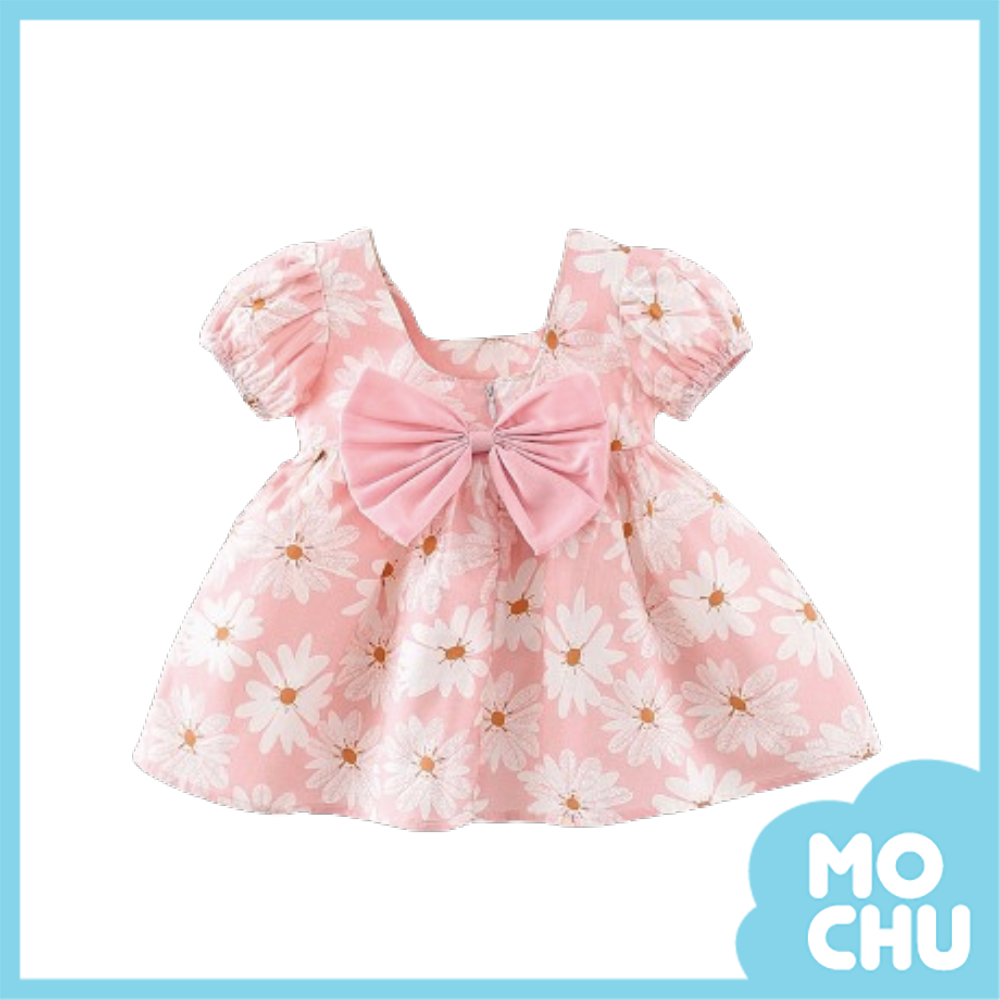 滿滿雛菊花苞袖連身裙(三色)
