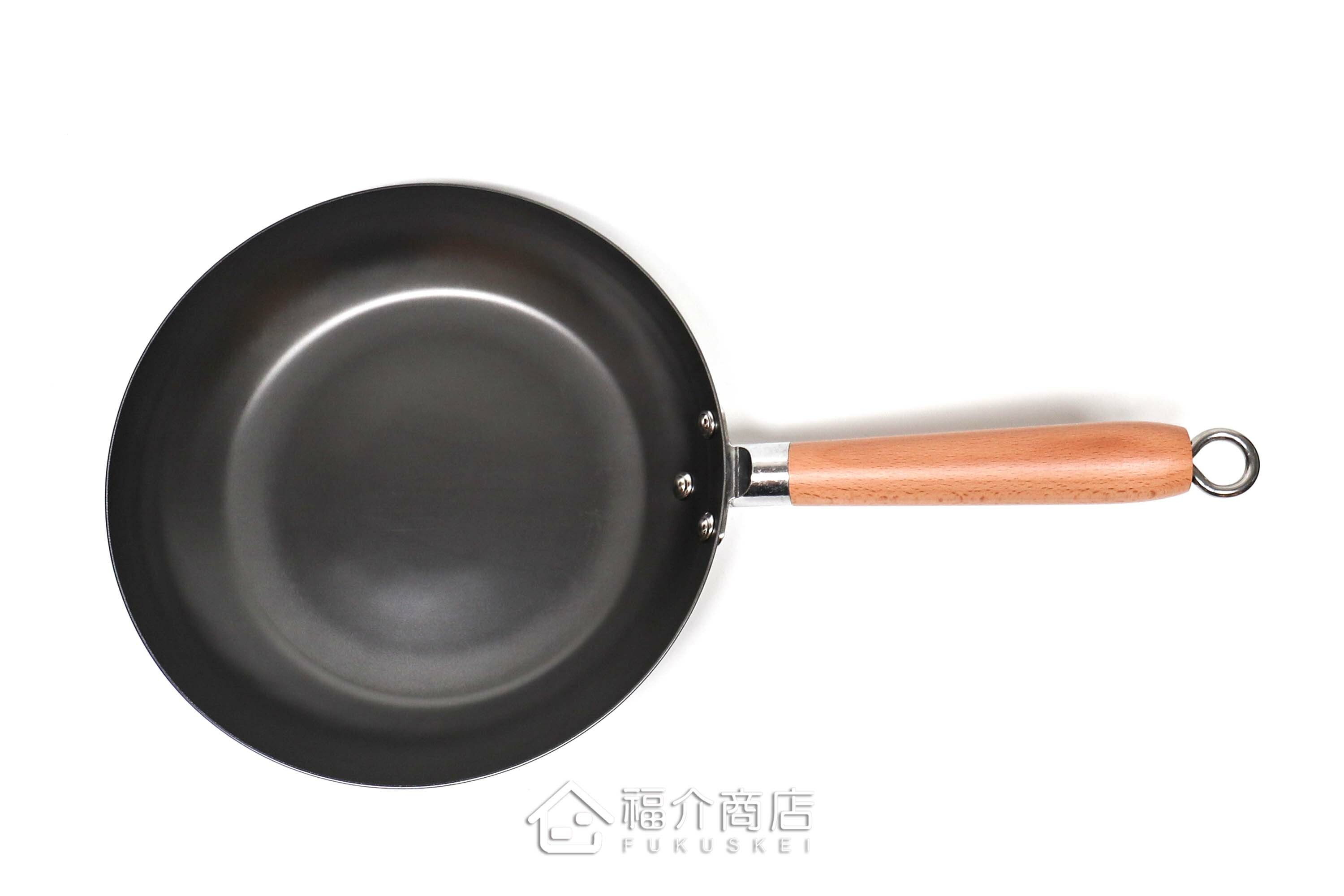 日本鐵製的木柄平底鍋