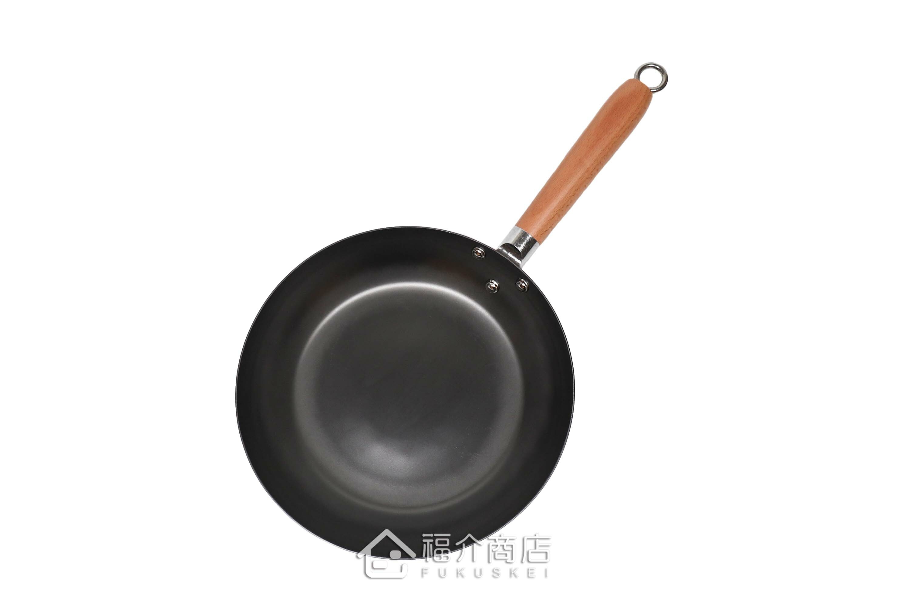 日本鐵製的木柄平底鍋