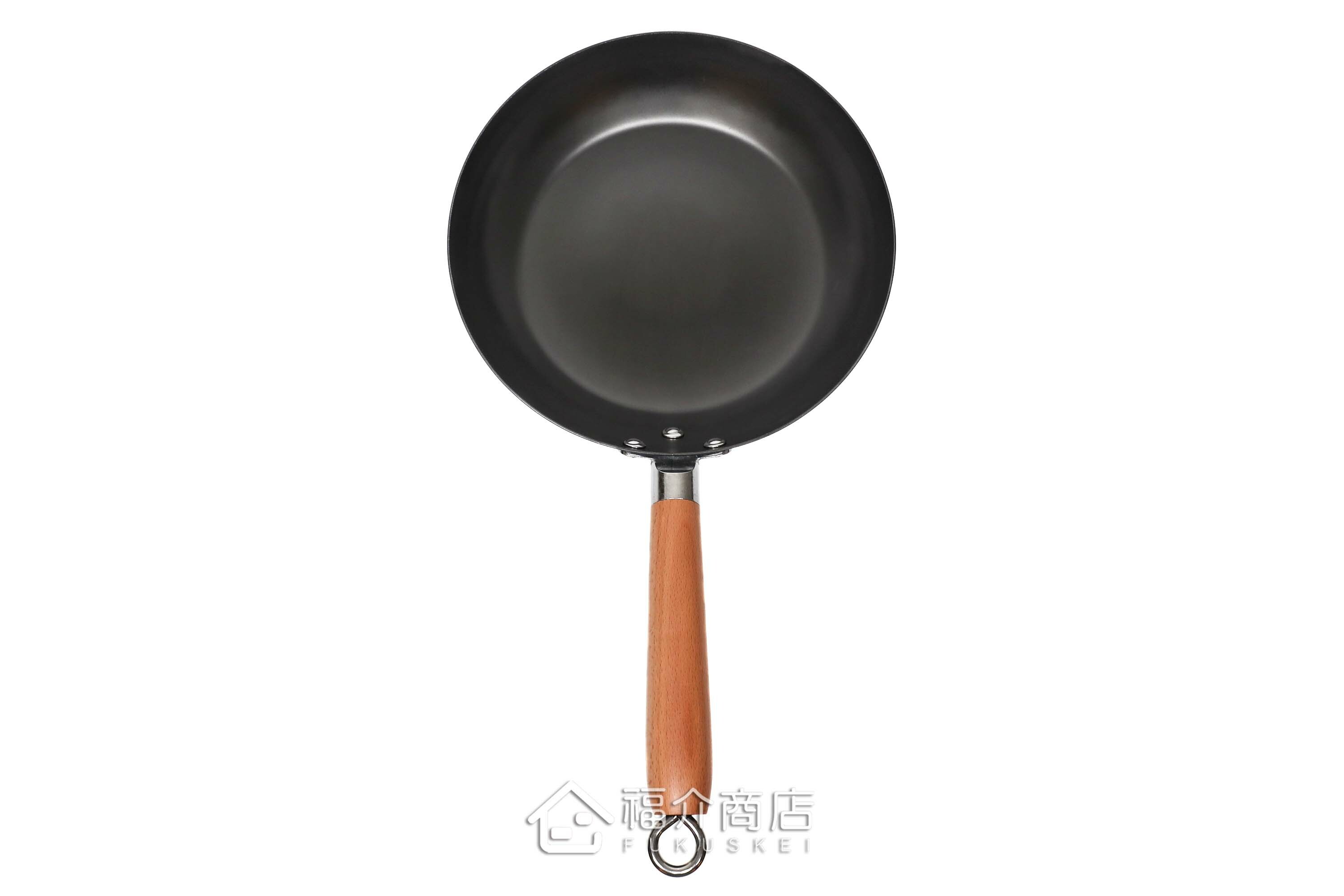 日本鐵製的木柄平底鍋