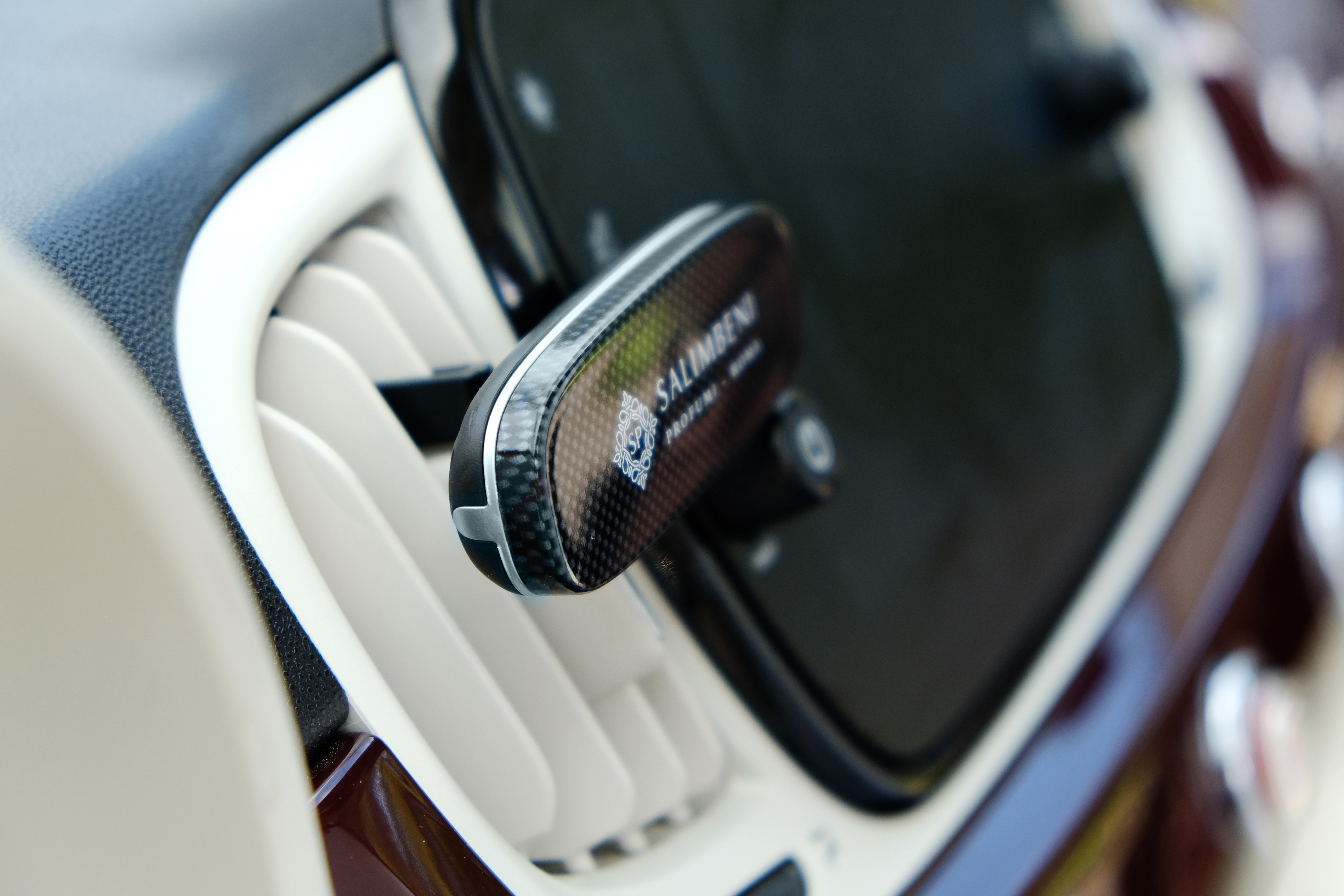 Salimbeni 萬神殿古木 360°萬用香氛車夾(碳纖維)