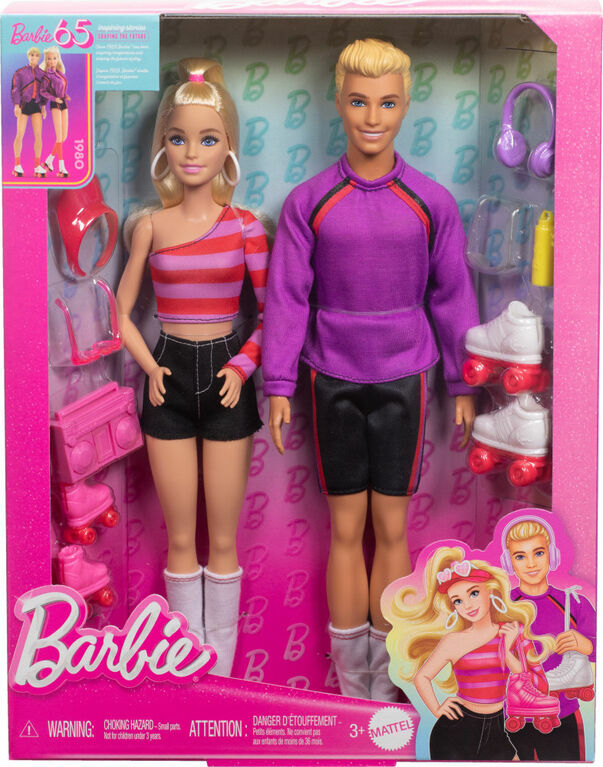 《 MATTEL 》芭比Barbie   芭比與肯尼65周年特別版-80年代經典