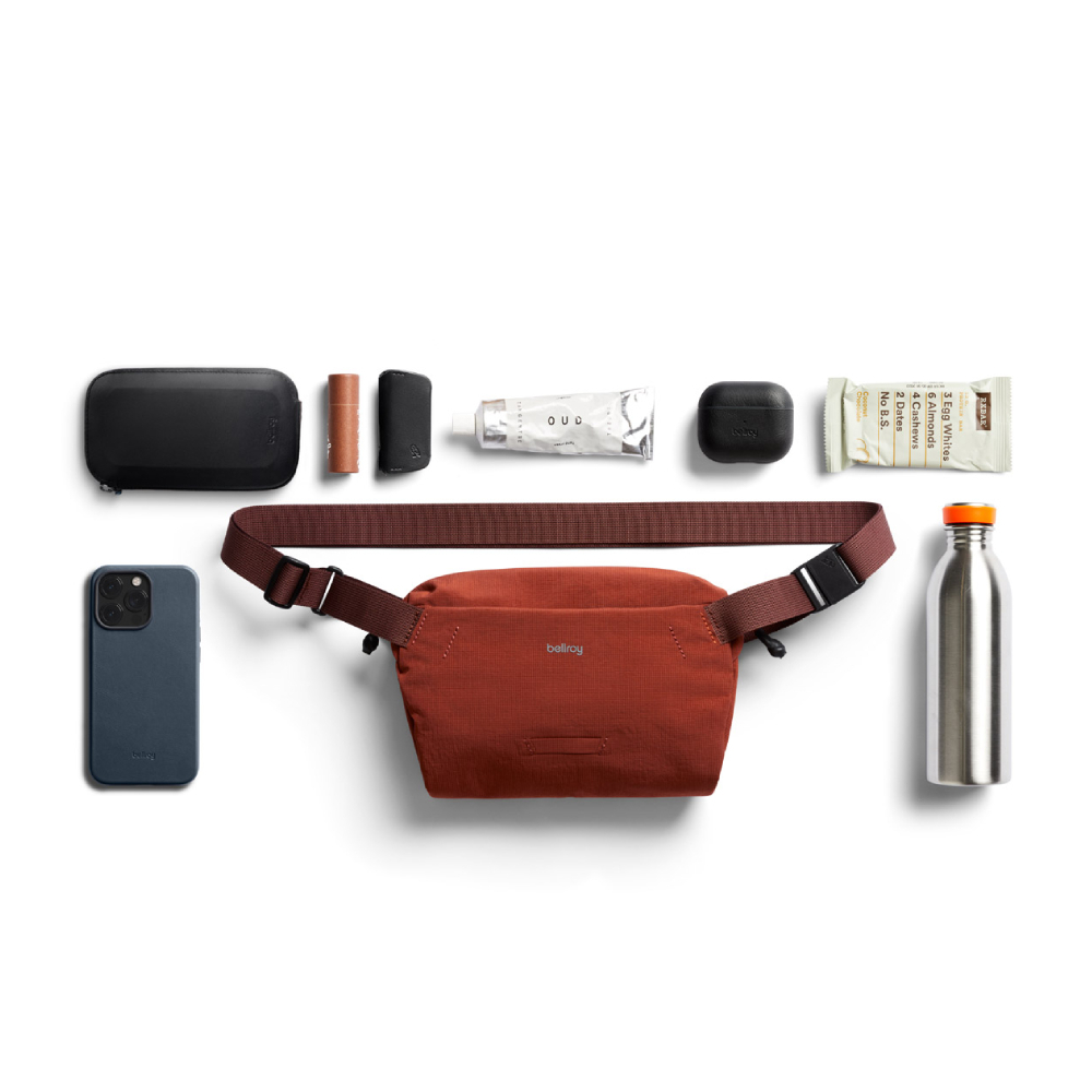澳洲 Bellroy｜Lite Sling Mini 輕量中性迷你隨身斜挎包4L - 陶紅棕
