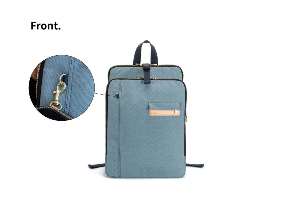 satana Soldier 趣淘三明治後背包-石灰藍 SOS2432-241 正面照