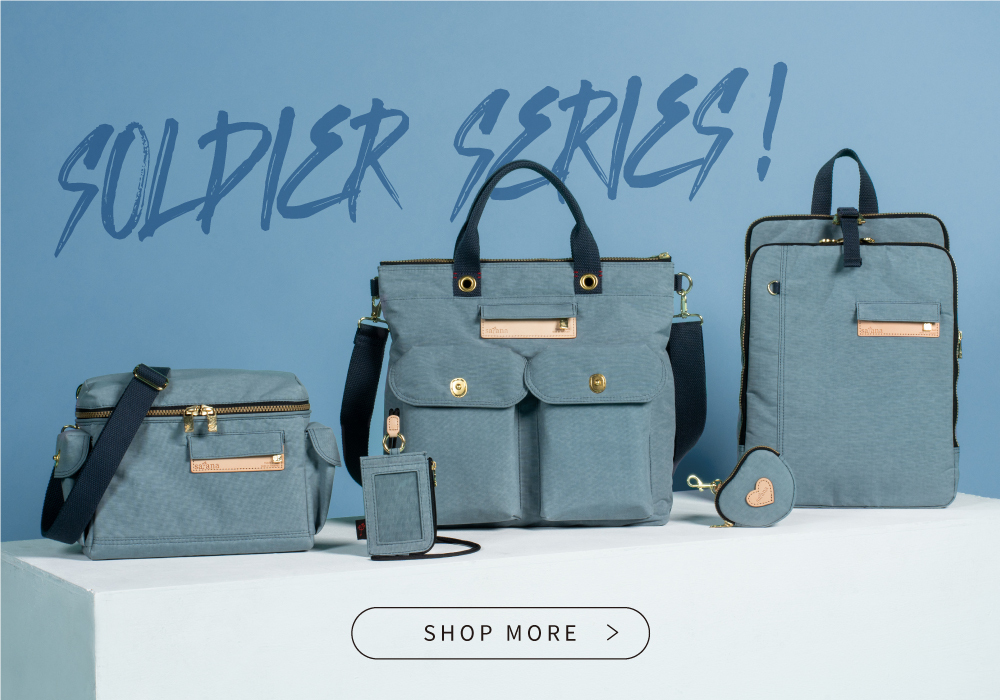 satana Soldier 趣淘三明治後背包-石灰藍 SOS2432-241 看更多商品