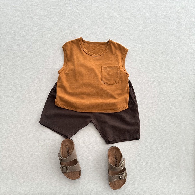 四色竹節棉涼爽背心