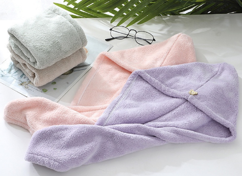 小熊吸水乾髮帽