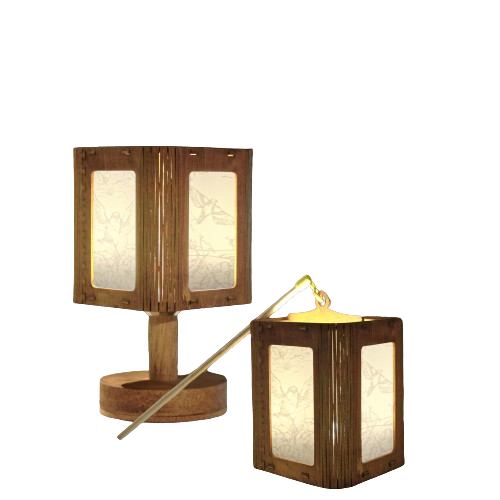 祝君安好 香港木製兩用燈籠座枱燈| 香港城市中秋燈籠 兩用枱燈燈座| 祝君安好 Juk Gwan On Hou| 香港設計 香港製造