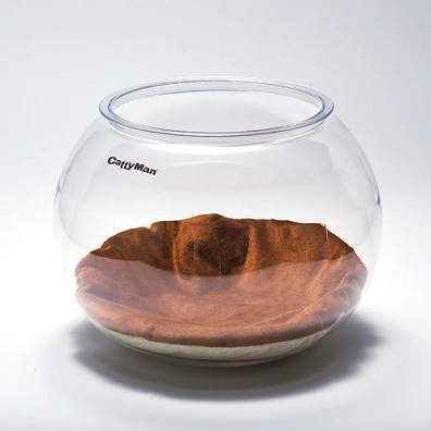 CattyMan 貓玩具 魚缸(配坐墊遮簾)