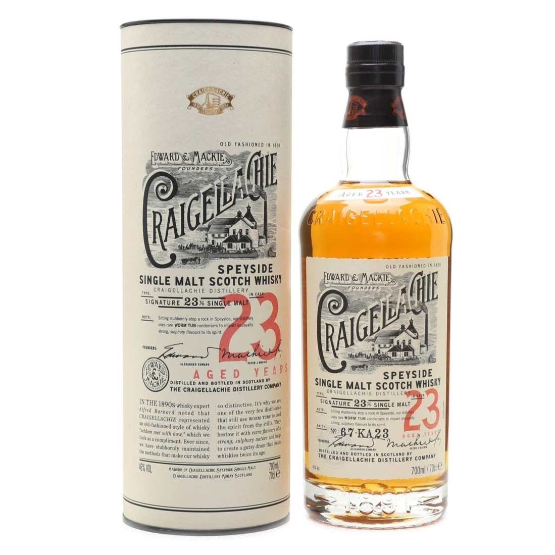 Craigellachie 23 Years Old Single Malt Whisky 700mL