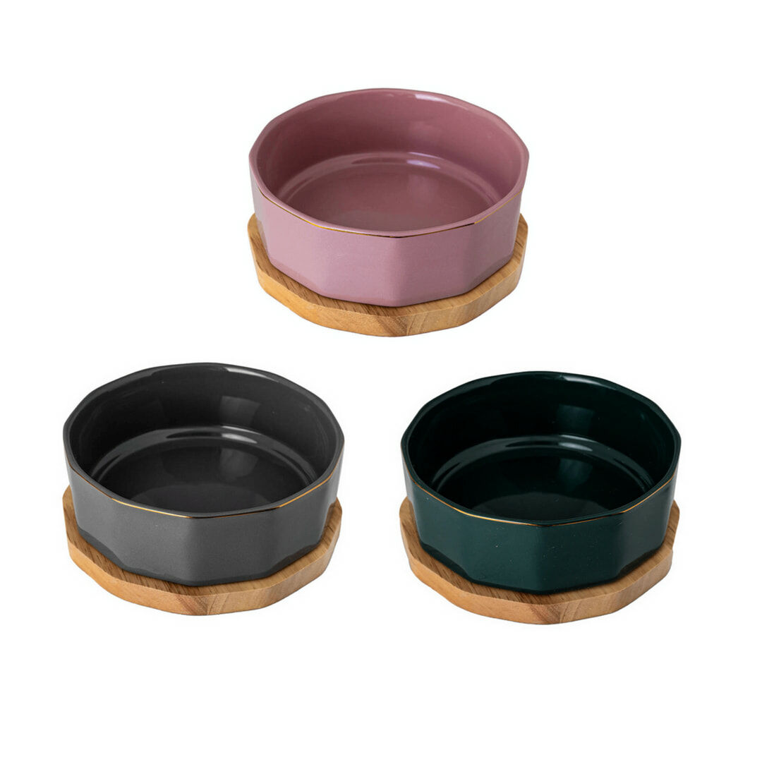 極簡純色陶瓷單碗組|寵物碗組