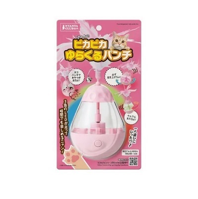 日本直送 NYANTA CLUB 貓玩具 -電動發光不倒翁