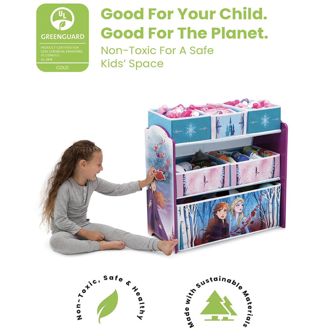 美國 Delta Children Frozen 玩具收納架