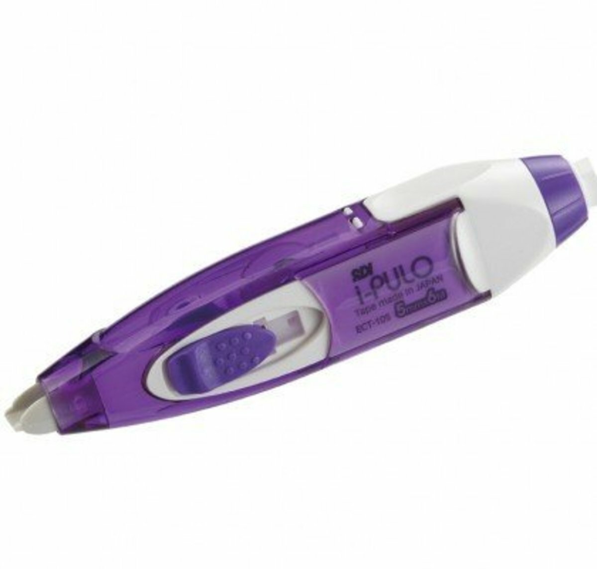 SDI - ECT-106V "iPULO"雙功能塗改帶 (6mm x 6M) 紫色 + 2個替換芯 (改錯修正兼用)